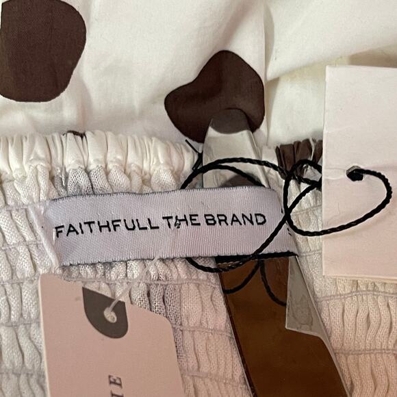 Anthropologie Eryn Polka Dot Mini Dress XXL Bessie Dot Faithfull The Brand NEW - Picture 7 of 9